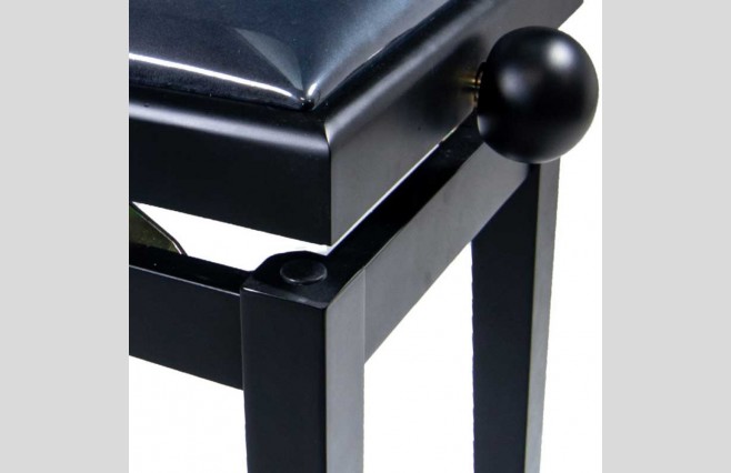 Koda KB109SB "Legato" Satin Black Adjustable Height Piano Stool - Image 4